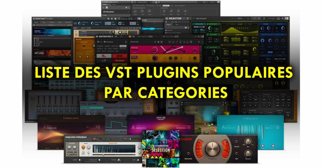 liste des vst plugins gratuit et populaires par categories